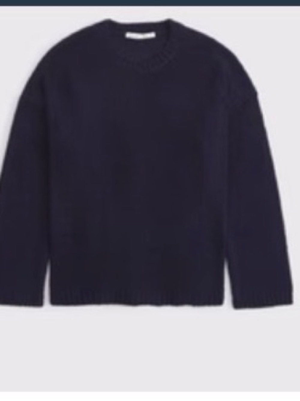 Abercrombie & Fitch Navy Crewneck Sweater